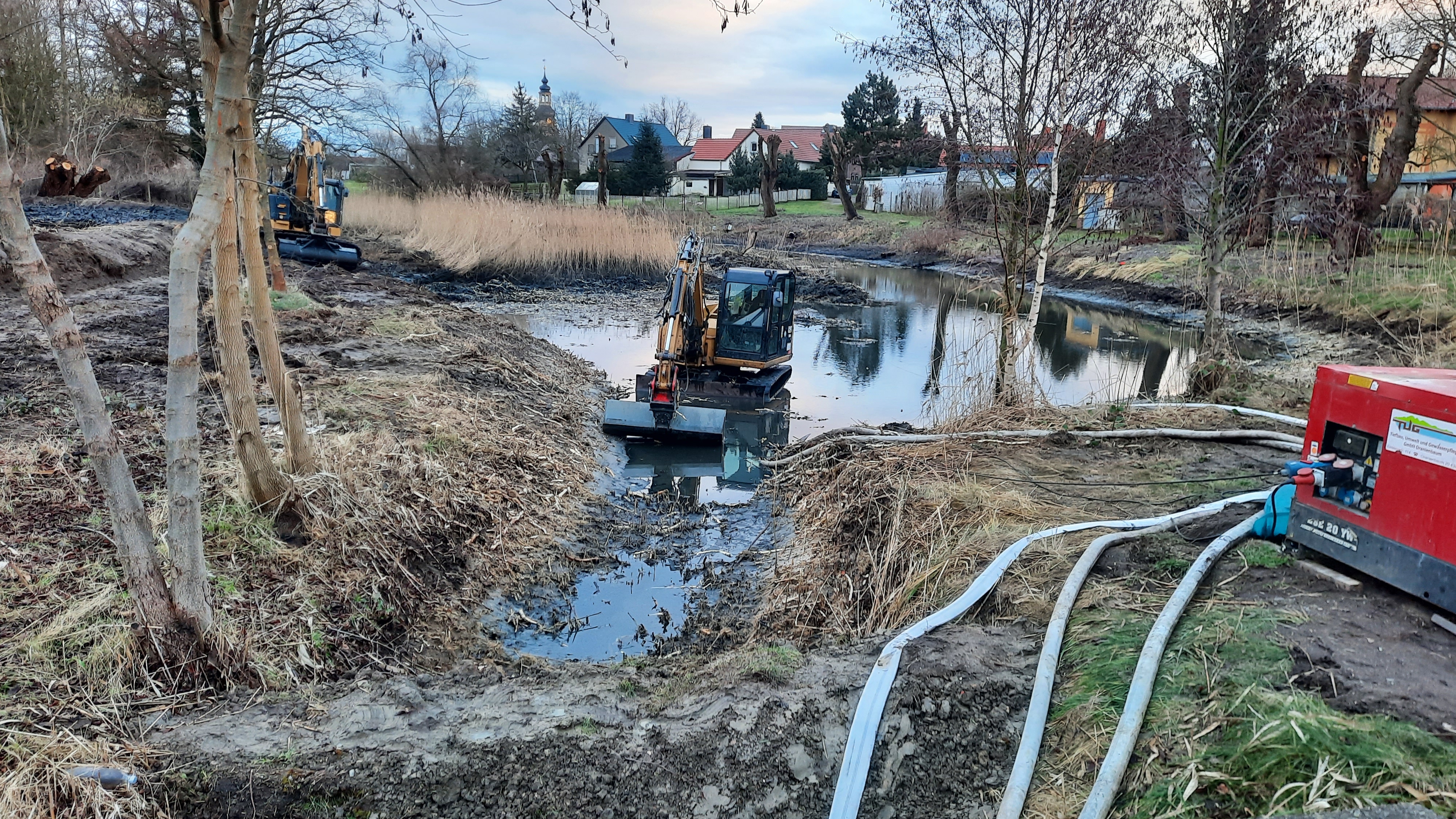 Die Schlammschlacht am See