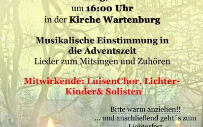 „Sind die Lichter angezündet“  – Lieder zur Adventszeit