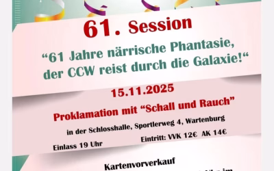 Proklamtion der 61. Session des CCW